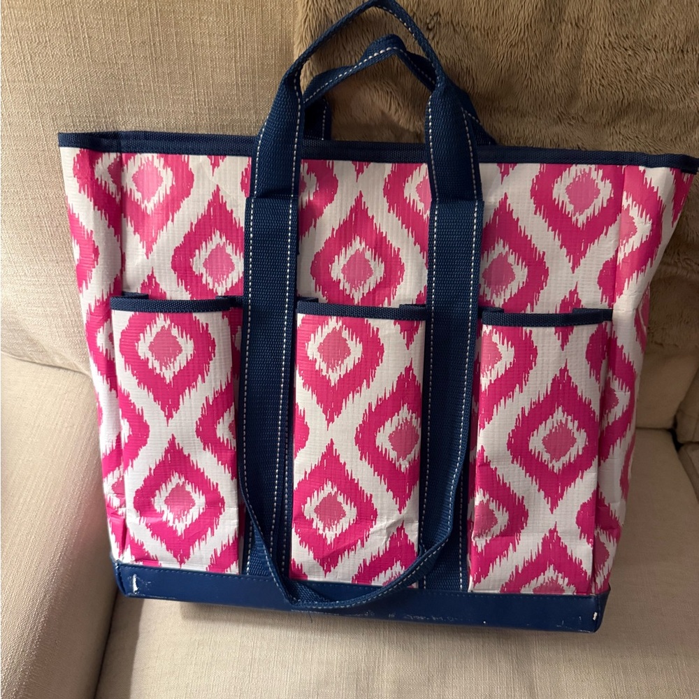 Pink, Blue and White Scout Pocket Rocket Tote - Picture 4 of 7
